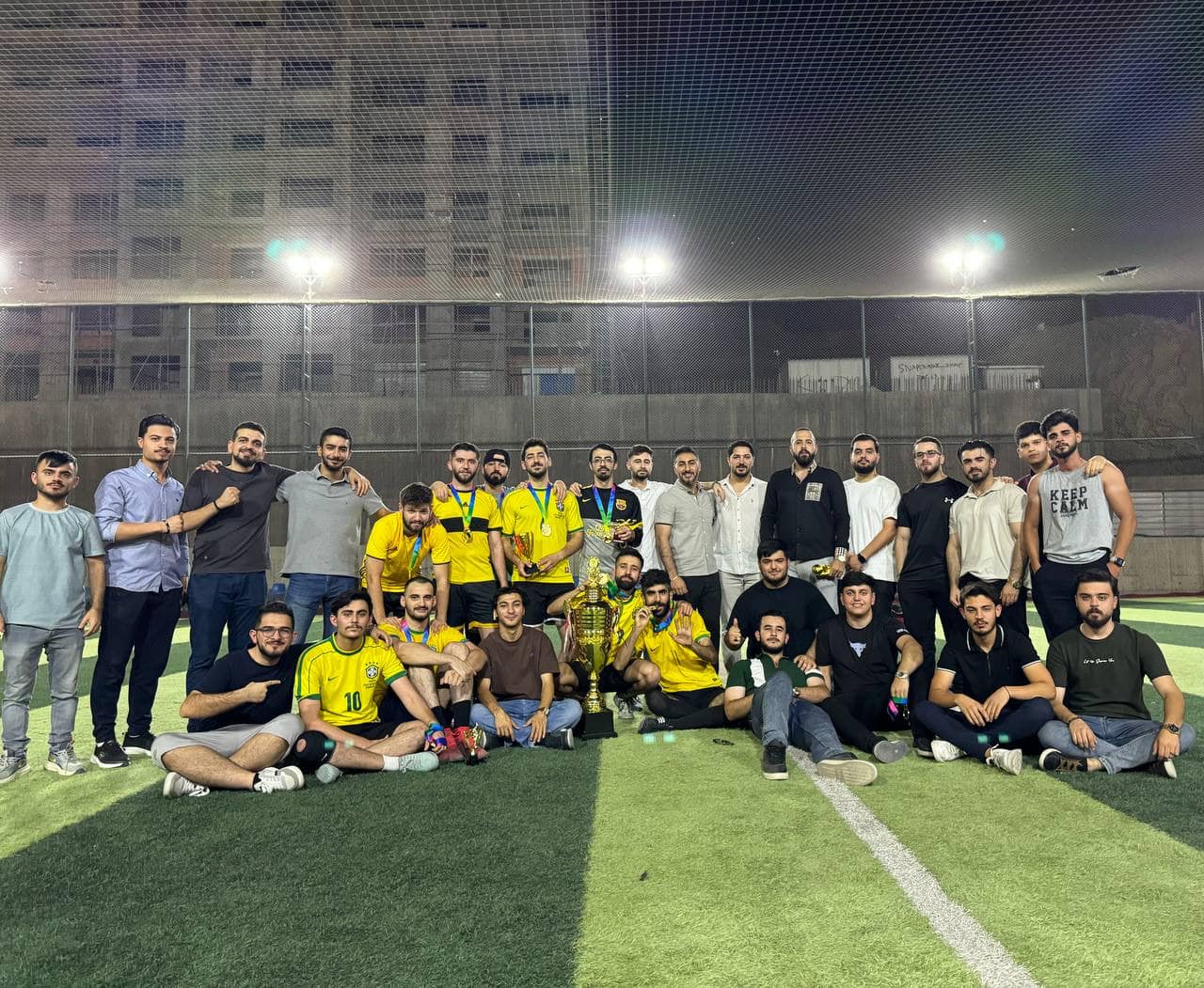 The final match of the QIU football tournament